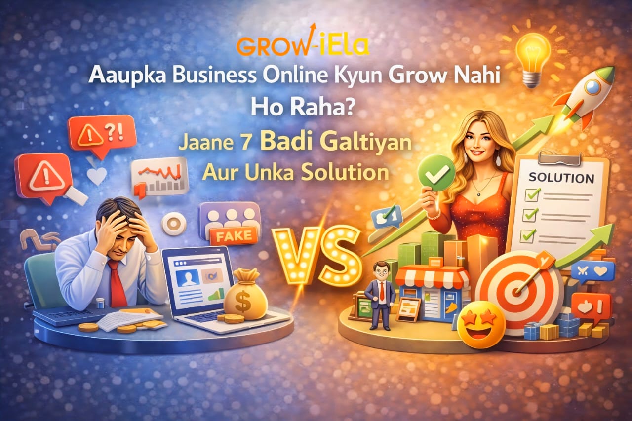 Aapka Business Online Kyun Grow Nahi Ho Raha? Jaane 7 Badi Galtiyan Aur Unka Solution